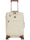 Bric's Milano Travel Cabin Suitcase Beige with 4 Wheels Height 55cm