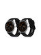 Set 2 Kwmobile Armbänder Schwarzview X1 Smartwatch Silikon Schwarz 58170.04