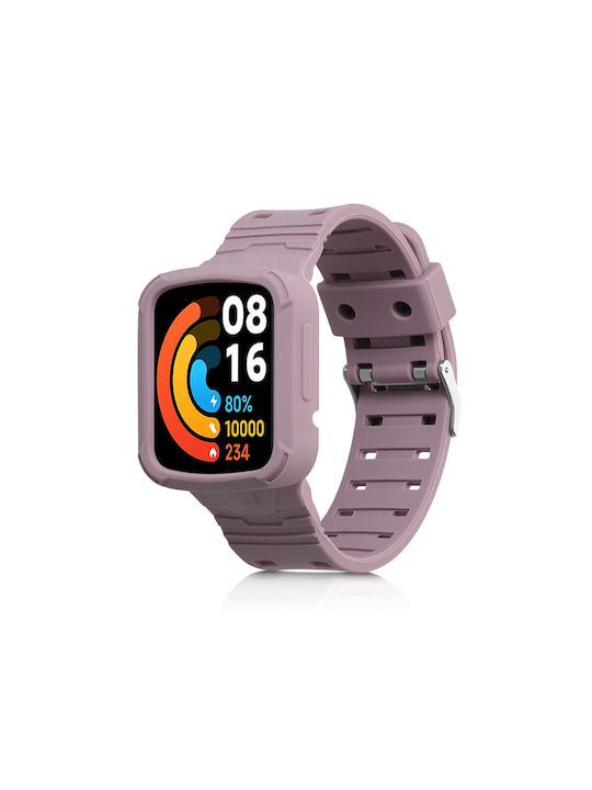 Curea Xiaomi Mi Watch Lite Redmi Watch Kwmobile Violet din Silicon 58886.192