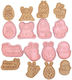 Set 8 Cookie Cutter Pentru Paști Ștampilă Ou Iepuraș Pui Model