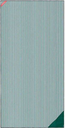 Flamingueo Πετσέτα Microfiber Σώματος 400gr/m² Πράσινη 180x90εκ.