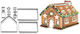 Gingerbread House Nativity Cookie Cutter Set