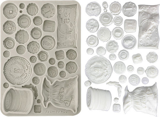 Silicone Mold A5 15×21cm Stamperia Venice City Art Antique Coins