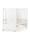 Interbaby Lovely White Baby Crib with Wheels
