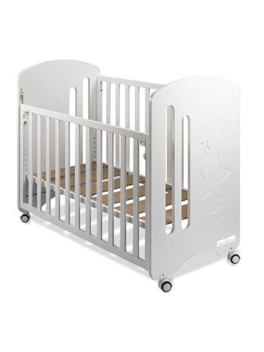 Interbaby Βρεφική Κούνια Star Λευκή για Στρώμα 60x120cm