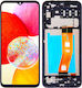 Οθόνη με Μηχανισμό Αφής και Πλαίσιο για Samsung Galaxy A14 SM-A145 4G (Μαύρο)