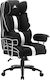 White Shark LE MANS Scaun Gaming Textil Negru / Alb