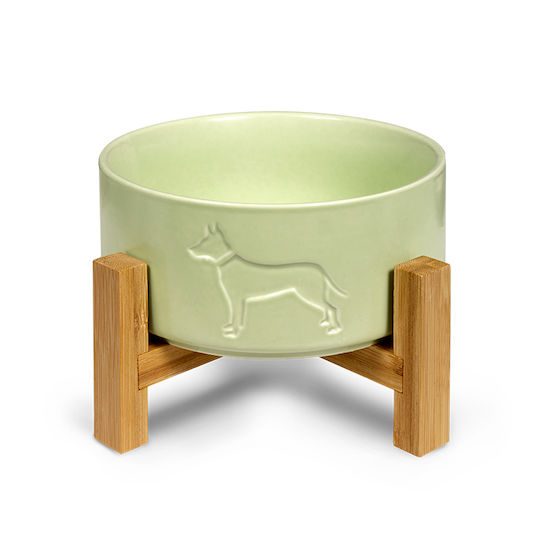 Glee Κεραμικό Μπολ Βάση Bamboo Woof Μεντα M – 900ml