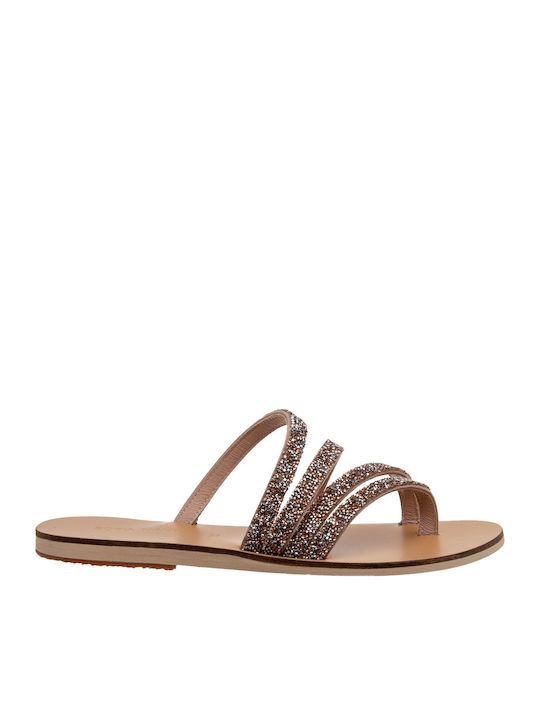 Sofia Manta Leder Flache Sandalen für Damen in ...