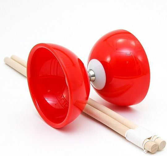 Juggle Dream Carousel Diabolo Jonglage Kit - Essieu Triple Roulement à Billes Diablo Baguettes Superglass, Vidéo d'apprentissage en Ligne (Bleu