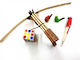 Wooden Art Gift Box Kids Pen Parrot Wooden Pencil Case Rubik's Cube Talking Toys 0583