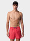Men's Swimwear Shorts Red with Patterns