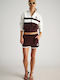 Long Women's Sweatshirt Jacket Brown