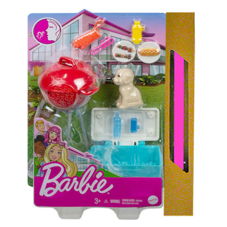Barbie Set Grill Dog Furniture BBQ Theme Scented Grill