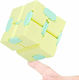 Anti Stress Fidget Infinity Cube Yellow Blue
