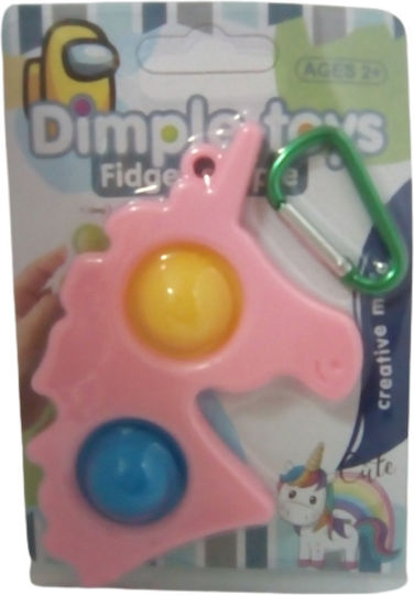 Pop It Fidget Dimple Toy Μπρελοκ Poz Monokeρος