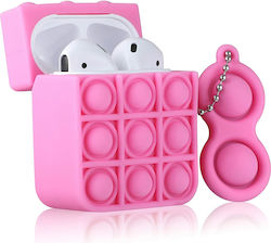 Oem Silicone Case Anti Stress Fidget Bubble Pop Anxiolytic Airpods Fuchsia