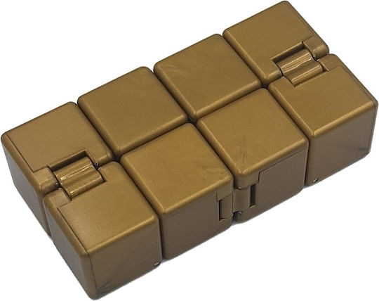 Anti Stress Fidget Infinite Cube Αντιστρες Ατέρμονας Κύβος Χρυσό