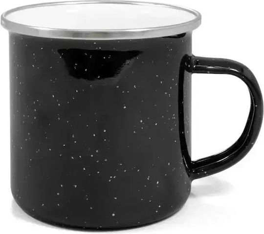 Mug Enamel Black 360ml 630219 Mug Enamel Black 360ml 630219