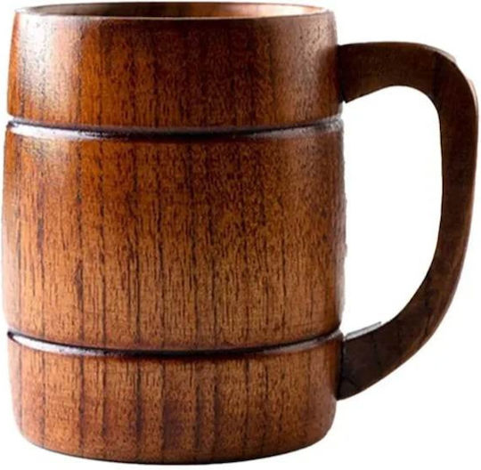 Ξύλινο Ποτήρι 330ml Καφέ Τσάι Μπύρα Wooden Glass 330ml Coffee Tea Beer