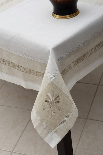 Linen Placemats No.3793 Beige 35x48cm Polyester 90% Cotton 10%
