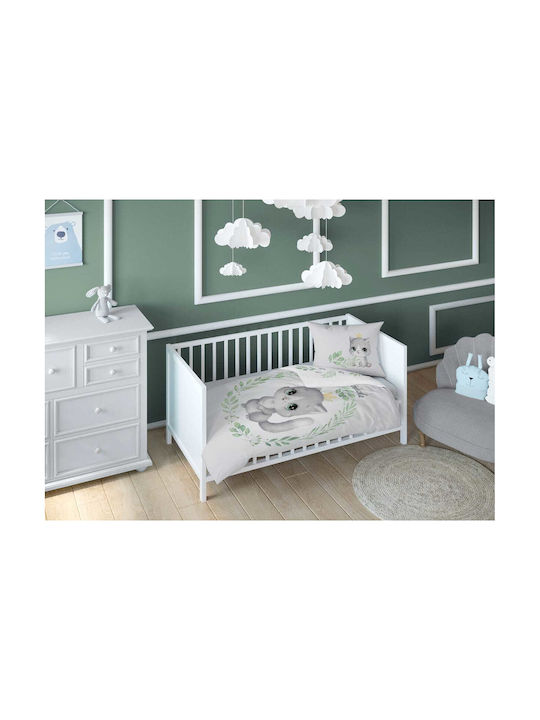 Detexpol Baby Bettbezug Set mit Kissenbezug Gray 100x135cm.