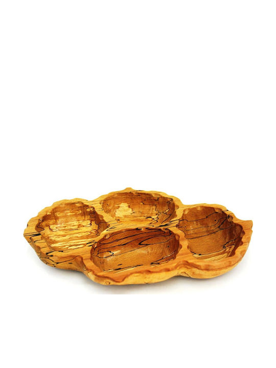 Wooden Art Ξυλινη Πιατελα Ξηρων Καρπων 30cm X 20cm 067