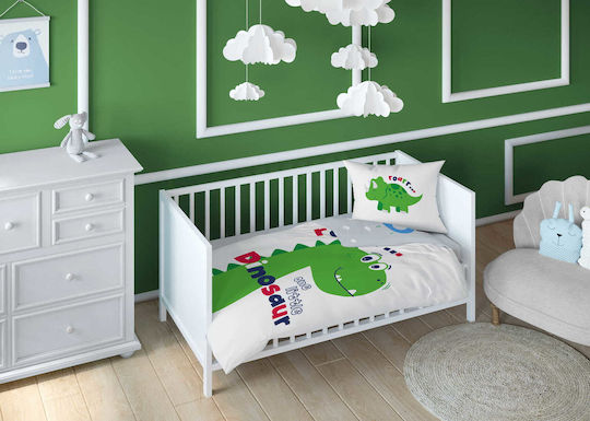 Detexpol Baby Bettbezug Set mit Kissenbezug Mehrfarbig 100x135cm.