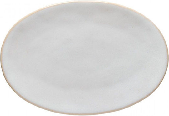 Roda Platou Oval 22cm Alb Stoneware Costa Nova