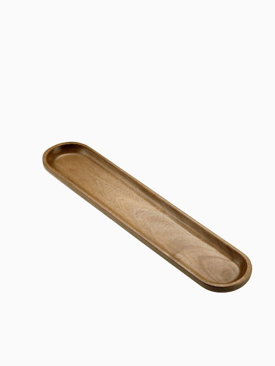Leone Platou de Servire Oval Lemn Maro 60x12buc 1buc