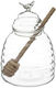 Βάζο Αποθήκευσης Μελιού Κουτάλι 160613 9,5x13,5cm Clear-natural Marva Γυαλί