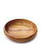 Wooden Art Salad Bowl Plate of Beech 28cm 0123