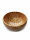 Wooden Art Deep Salad Bowl Oak Wood 24cm 0128