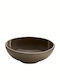 Playground Renew Salatschüssel Rund 21cm Dunkelbraun Grau Keramik