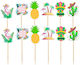Cake Land Cake Land Hawaii Flamingos Partygeschirr Toppers Set 12