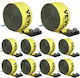 Vevor Winch Straps 4" X 30' 6000 Lbs Load Capacity 18000 Lbs Break Strength Truck Straps Flat Hook Flatbed Tie Downs Cargo Control Trailers Farms Rescues Tree Saver Yellow 10 Pack