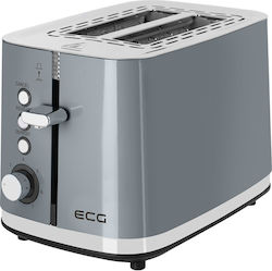ECG Toaster 2 Slots 925W Gray