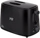 Jata Toaster 2 Schlitze 750W Schwarze