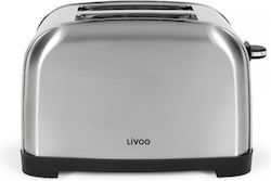 Livoo Toaster 2 Schlitze 850W Gray Livoo Toaster 2 Schlitze 850W Gray