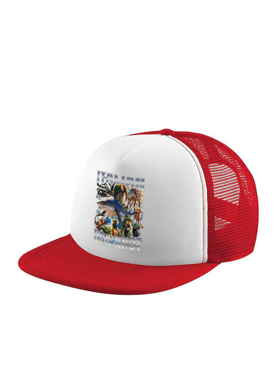 Italian Brainrot Adult Soft Trucker Cap Mesh Red White Polyester Unisex One Size
