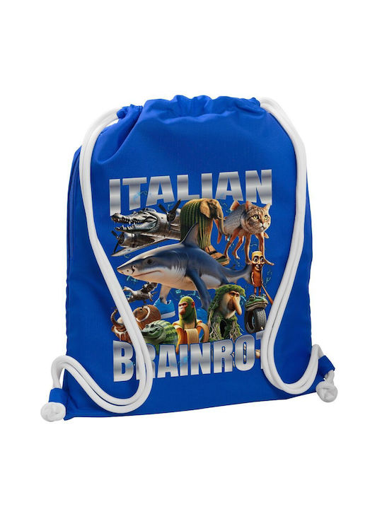 Koupakoupa Italian Brainrot Gym Backpack Blue