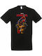 Herren Bedruckte Bluse Stedman Schwarzes Design Deadpool & Wolverine Dp3633