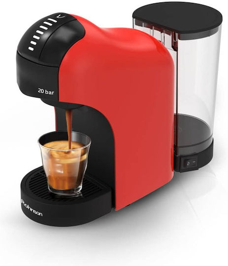 Rohnson Kapsel-Kaffeemaschine Nespresso Druck 20bar Rot