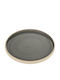 Playground Nara Graues Servierplatte Rundes Untiefe 27cm Fein Keramik Steingut