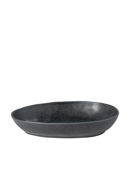 Livia Πιατελα Οβαλ Μαυρο 36 X 22.4 H7.2 Cm Stoneware Costa Nova