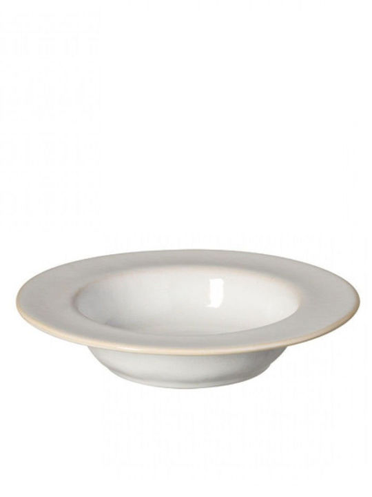 Roda Deep Serving Plate Rim 22cm White Stonewar...