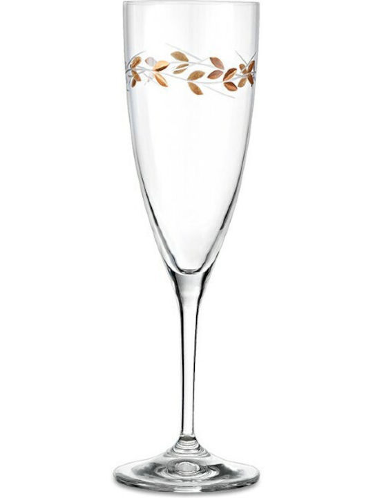 Capolavoro Set 2 Champagne Glasses for Wedding made of Crystal 2pcs