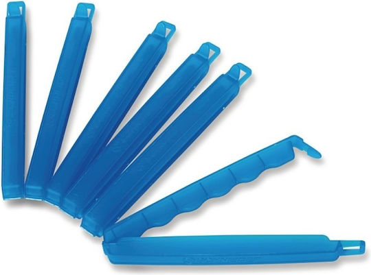 Dichtungsclip für Santiag Beutel 160mm Blau 6 Stück