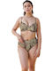 Women's Bikini F0525 Bikini Set with Light Padding Animal Print Leopard
