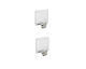 Cârlige Zt-1602 Inox 2.5x4cm Cu Autocolant 2 Bucăți Pătrate 14300078